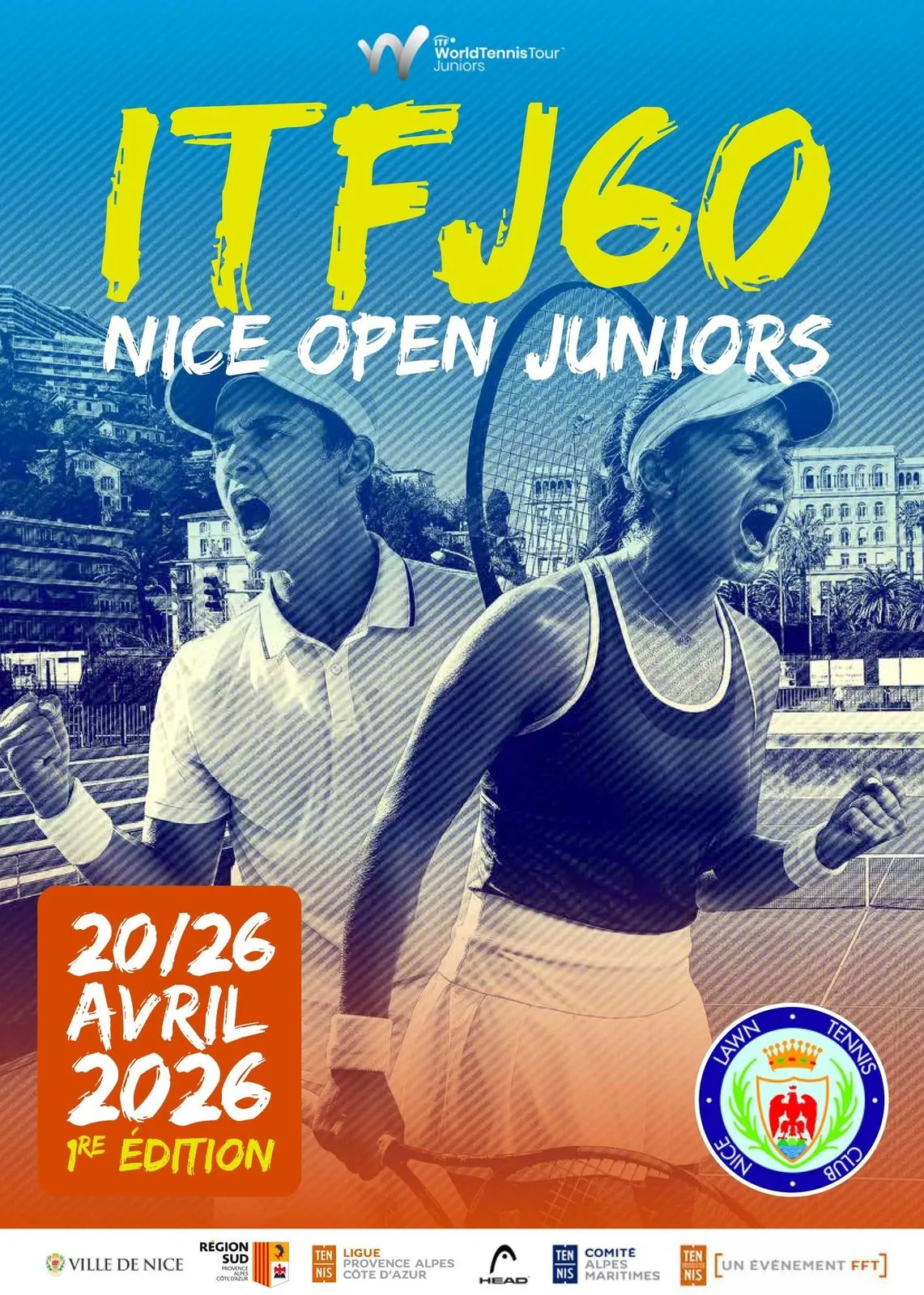 Affiche officielle Nice Open Juniors J60 2026